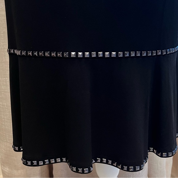 Michael Kors Black Silver Studded Midi Dress - Picture 7 of 9